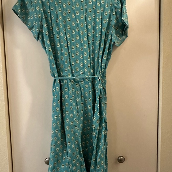 Rolla’s Cleo Emmylou Turquoise Teal Floral Print Wrap Dress Size XL - Picture 7 of 8